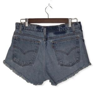Vintage Levi’s Orange Tab High Rise Denim Cut Off Shorts.
